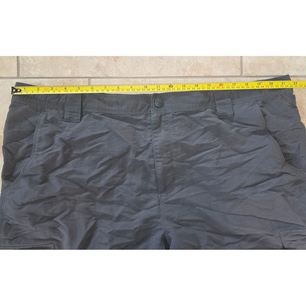 The North Face Mens XL Gray Nylon Cargo Hiking Shorts Dark Grey Outdoor Utility